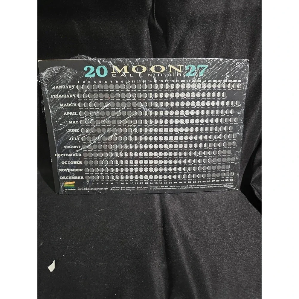 2027 Moon Calendar Card (5 pack): Lunar Phases, Eclipses, and More! by Kim Long